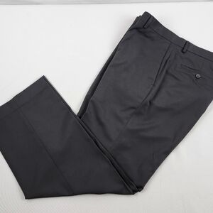 Claiborne Mens Dress Pants 34 x 30 Straight Fit Microfiber Volcanic Gray NWT